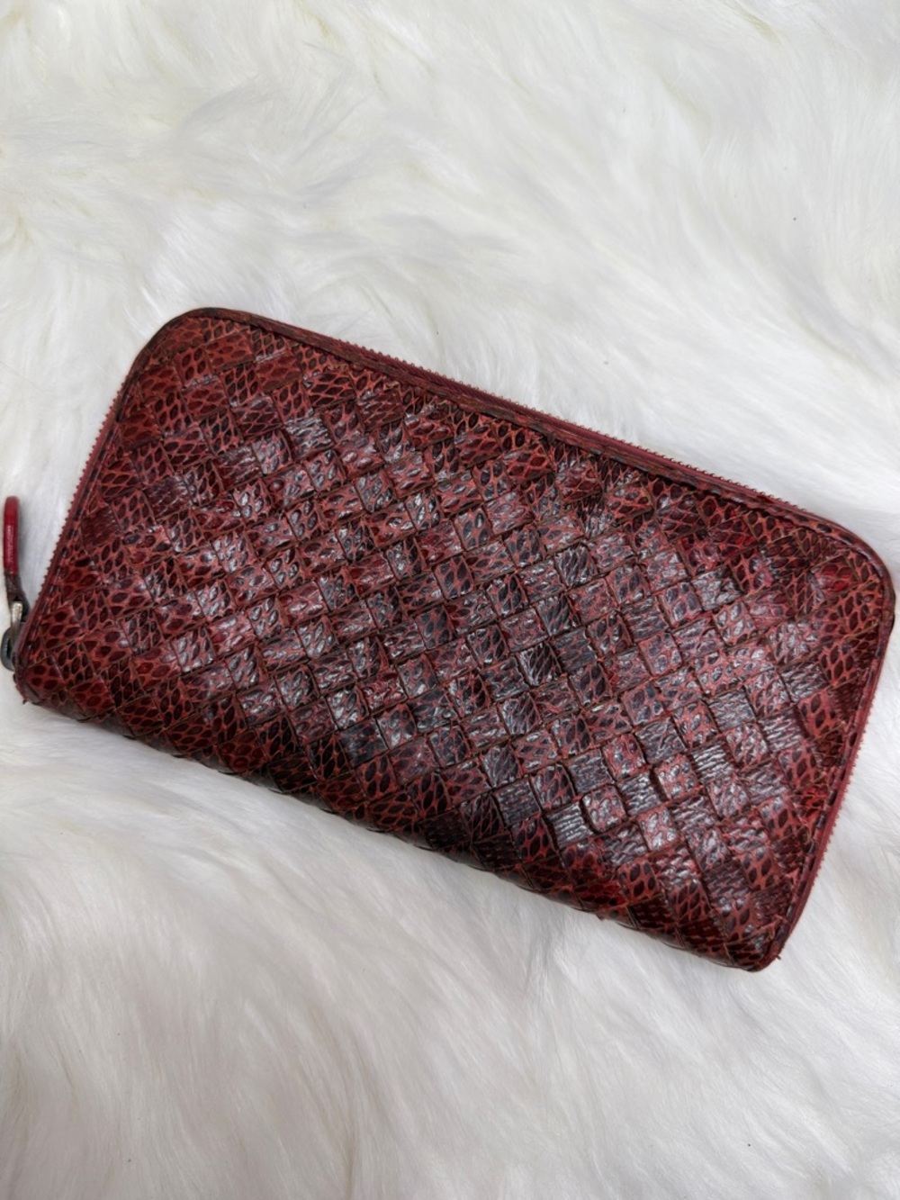 Bottega Veneta Intrecciato Zip-Around Wallet